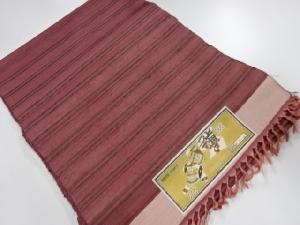 アンティーク　正絹　紬　着尺反物